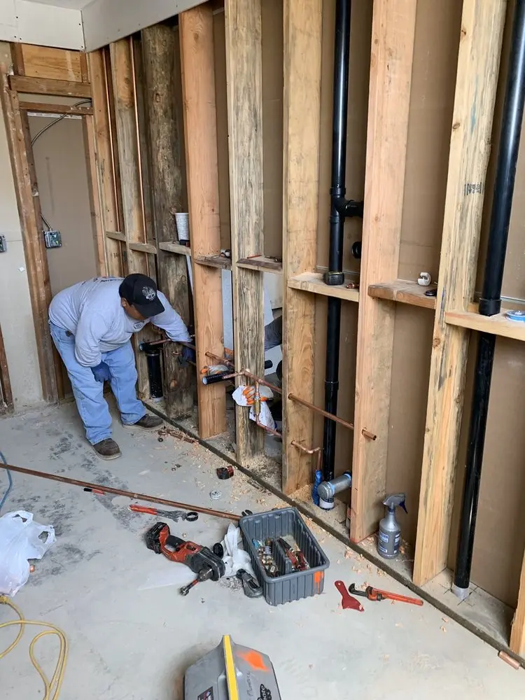 Commercial rough-in plumbing for Water Heater Replacement in Bayou Club